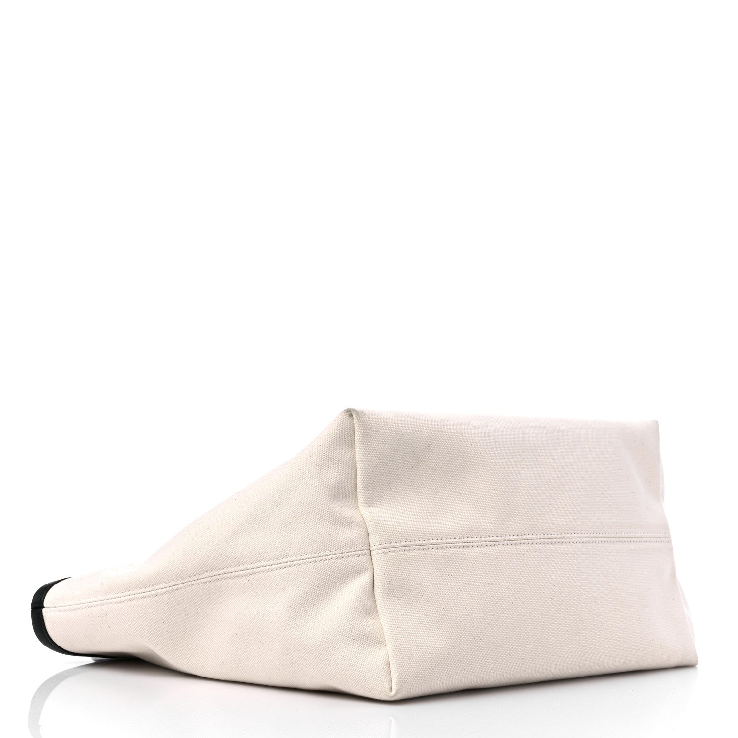 Balenciaga Cotton Canvas Calfskin Cities New York Jumbo Small Tote Bag Natural 4 of 14