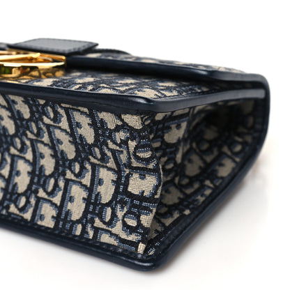Christian Dior Oblique 30 Montaigne Chain Flap Bag Blue 10 of 10