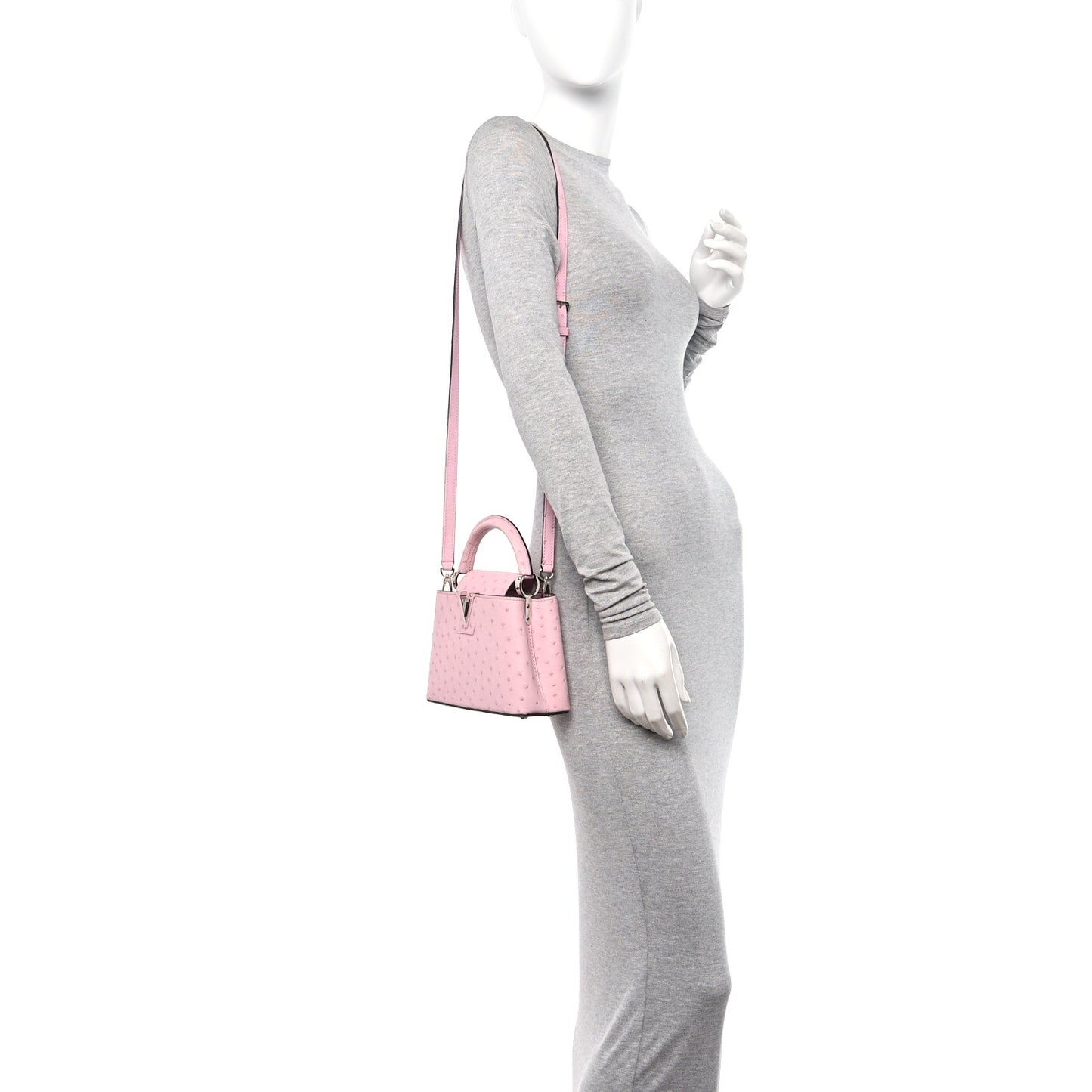 Ostrich Capucines Mini Pink