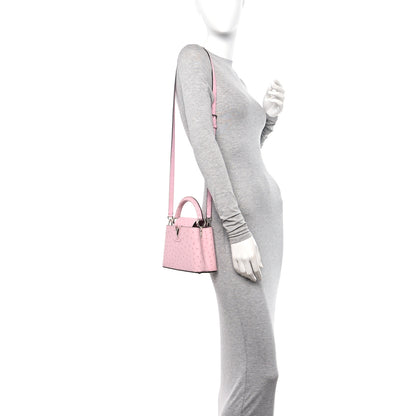 Louis Vuitton Ostrich Capucines Mini Pink 2 of 10