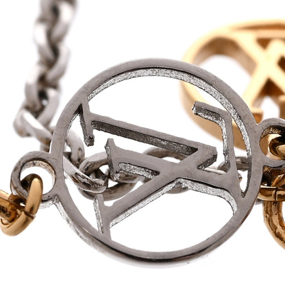 Louis Vuitton Logomania Bracelet Silver Gold 6 of 7