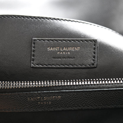 Saint Laurent Grain De Poudre Medium West Hollywood Monogram Fold-Over Black 7 of 11