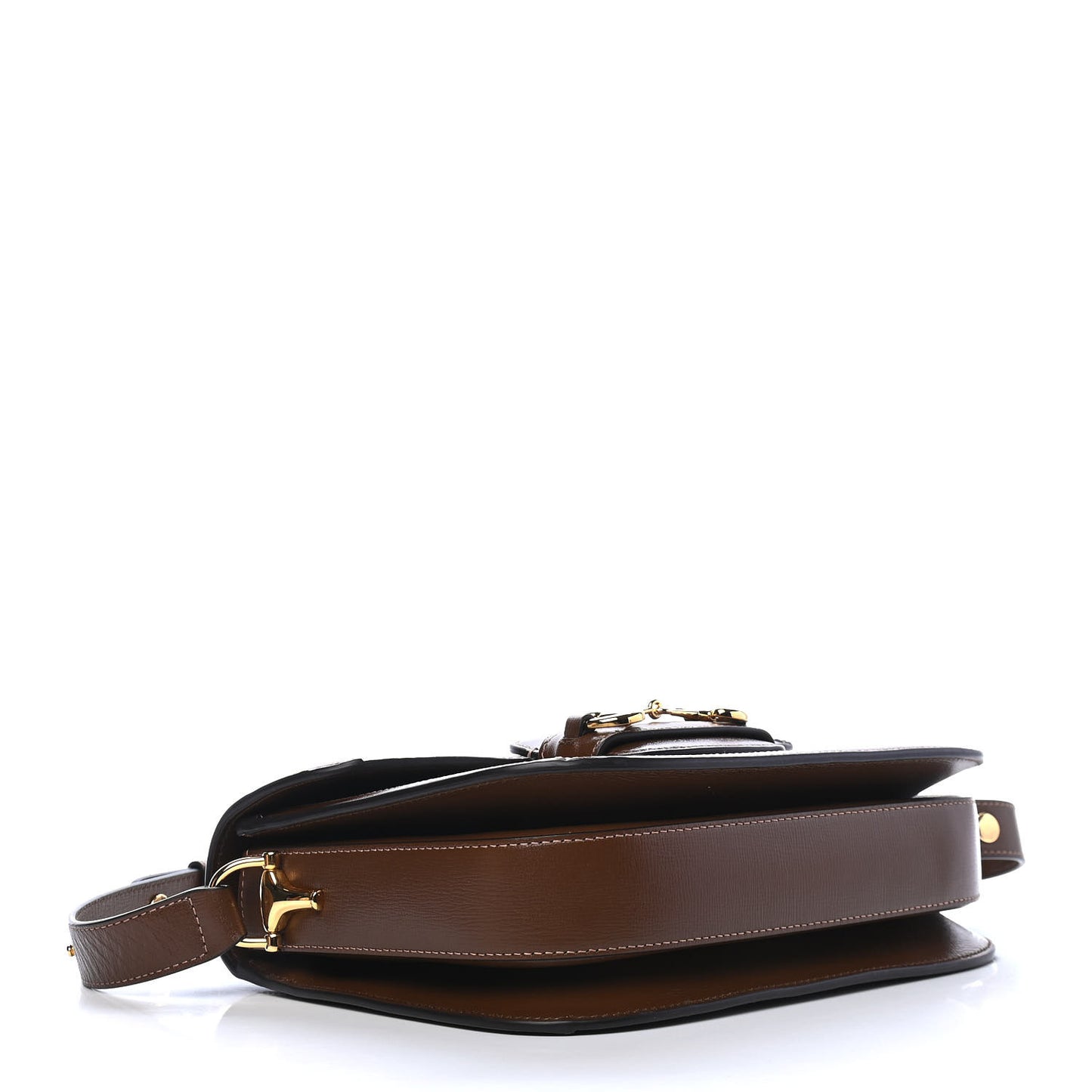 GG Supreme Monogram Horsebit 1955 Shoulder Bag Beige Brown Sugar