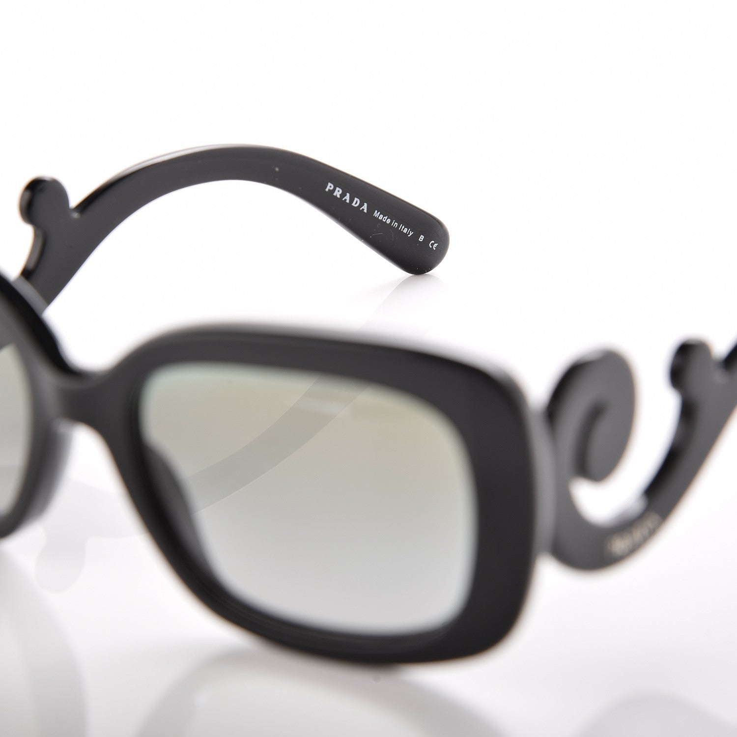Prada Acetate Baroque Sunglasses SPR 27O Black 6 of 7
