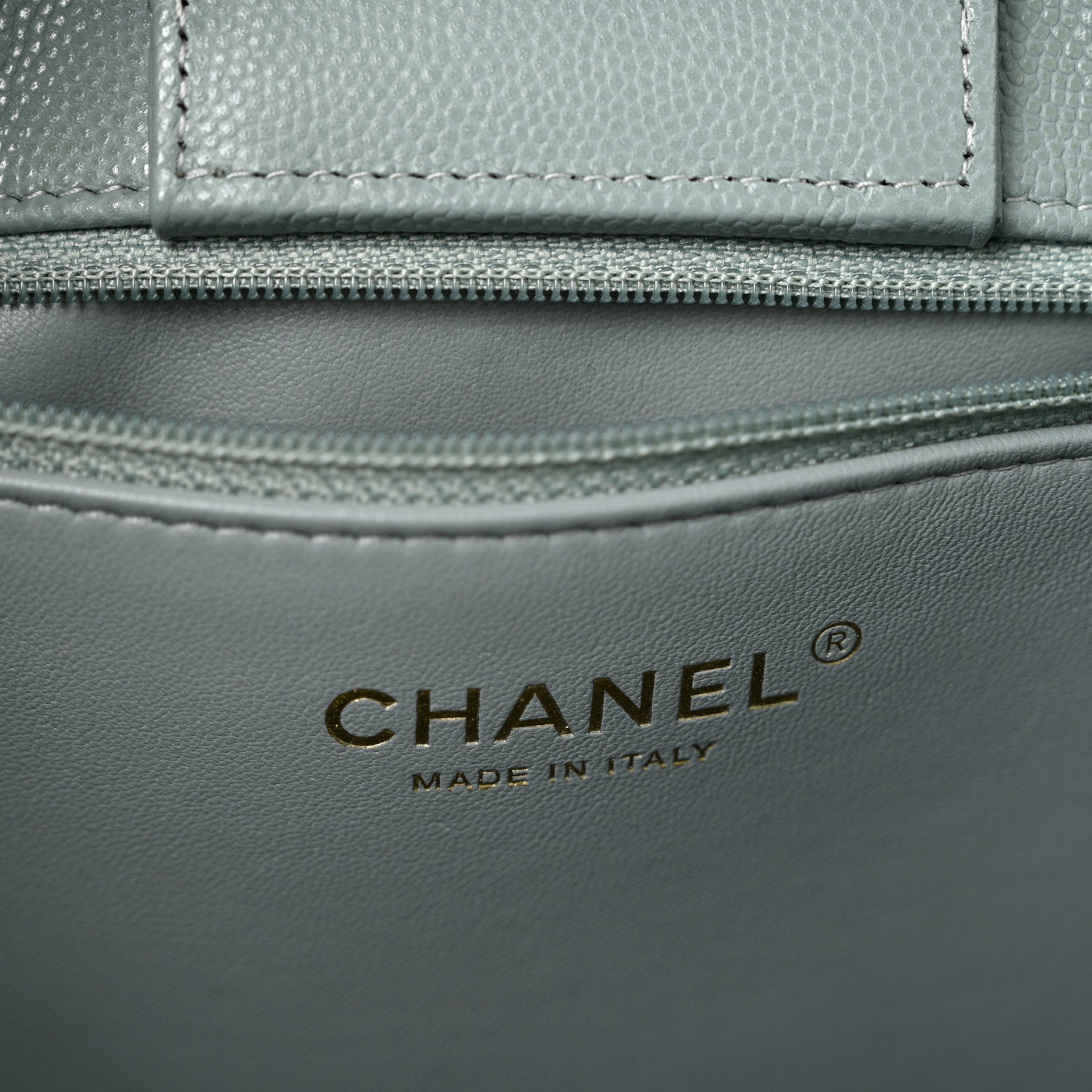 Chanel Caviar Quilted Large Classic Shopping Tote Light Green 6 of 12