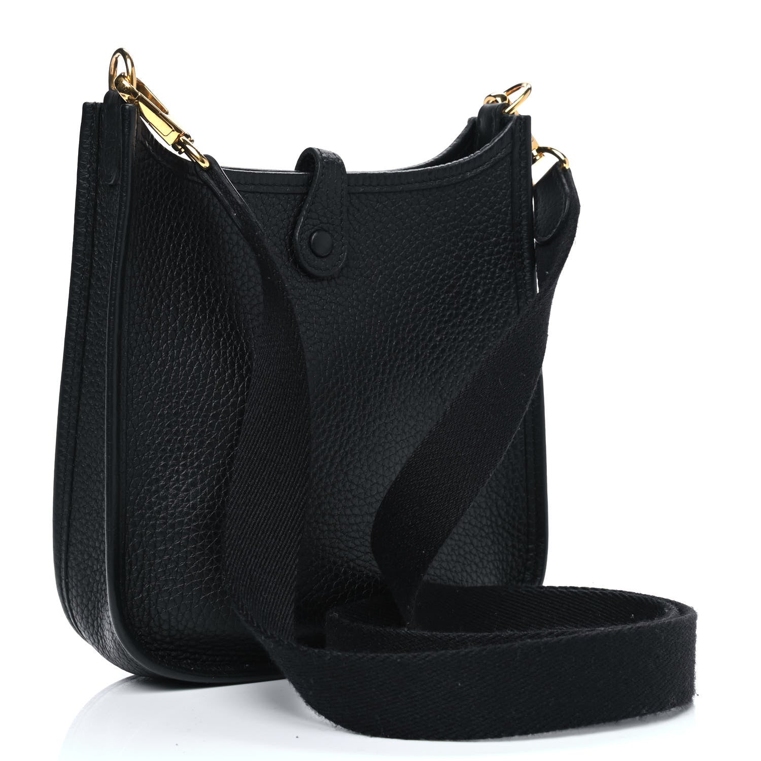 Hermes Taurillon Clemence Evelyne TPM Black 2 of 4
