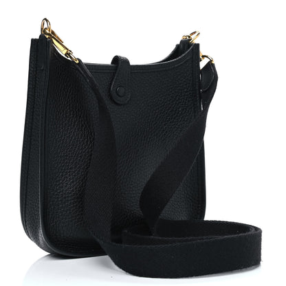 Hermes Taurillon Clemence Evelyne TPM Black 2 of 4