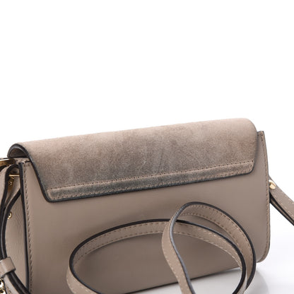 Chloe Suede Calfskin Mini Faye Shoulder Bag Motty Grey 10 of 11