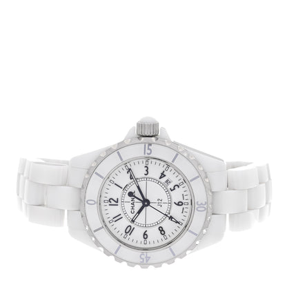 Chanel Stainless Steel Ceramic 33mm J12 Quartz Watch White 2 of 4