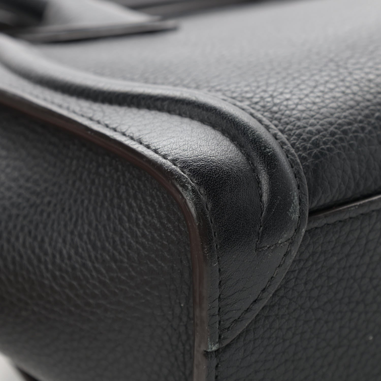 Celine Drummed Calfskin Nano Luggage Black 11 of 22