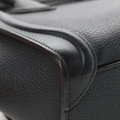 Celine Drummed Calfskin Nano Luggage Black 11 of 22