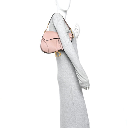 Christian Dior Calfskin Saddle Bag Pink 2 of 11
