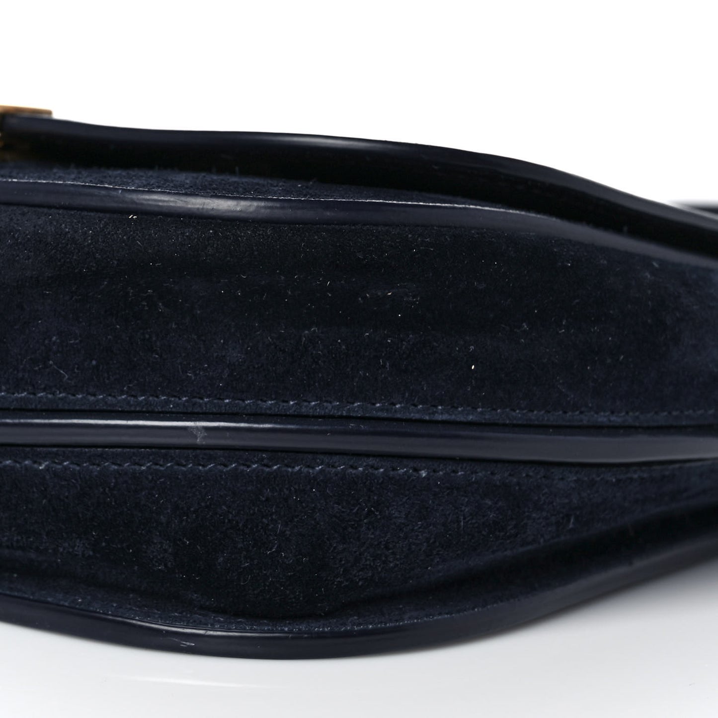 Suede Calfskin Betty Messenger Navy