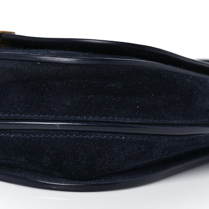 Saint Laurent Suede Calfskin Betty Messenger Navy 8 of 8