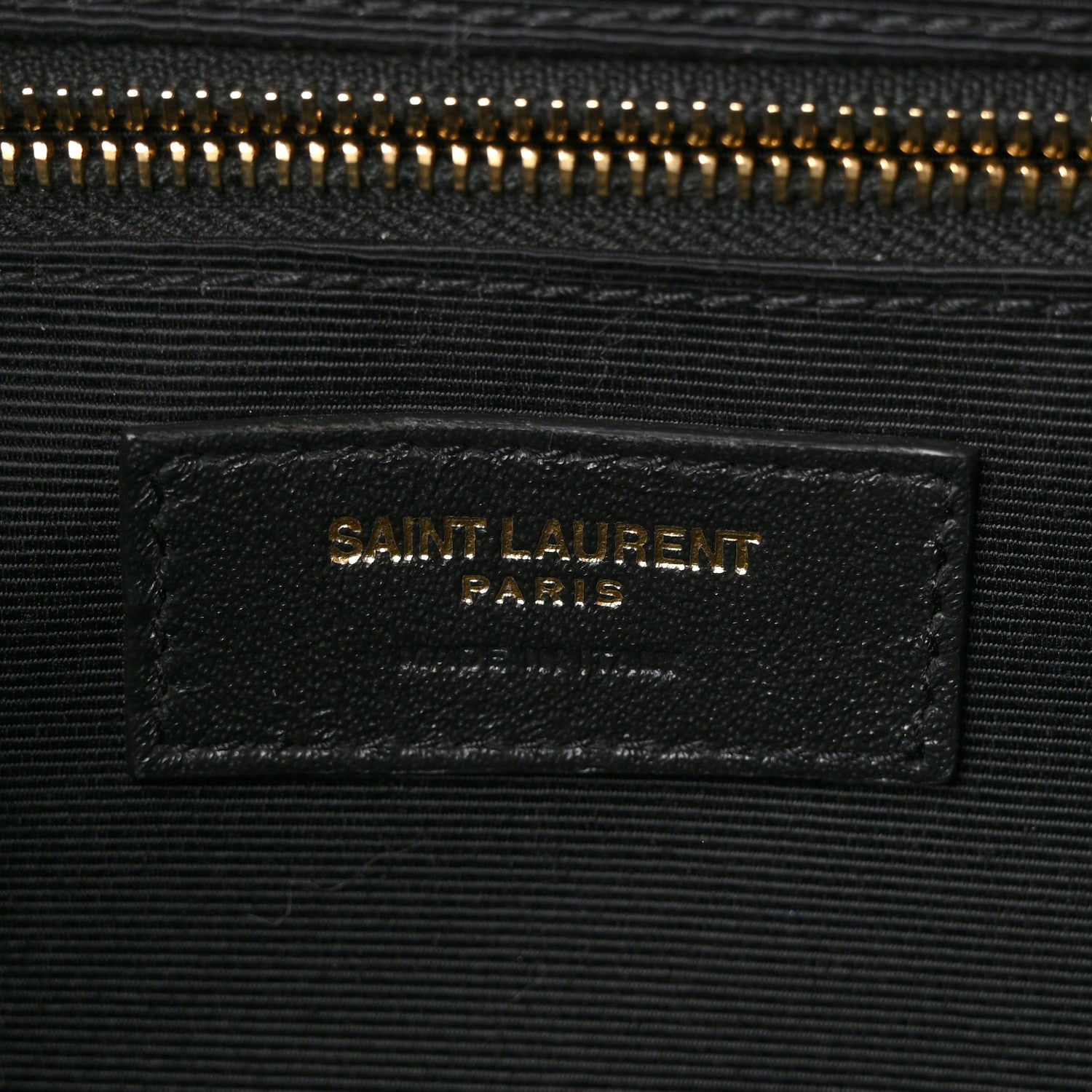 Saint Laurent Grain De Poudre Textured Mixed Matelasse Large Triquilt Monogram Satchel Dark Smog 7 of 10