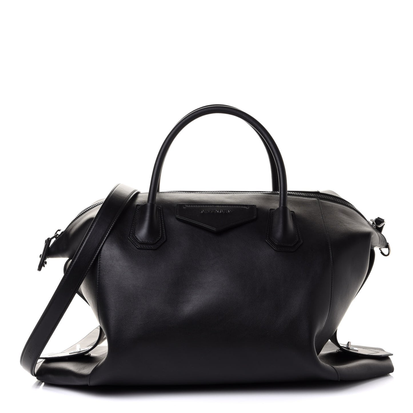 Smooth Calfskin Large Soft Antigona Black
