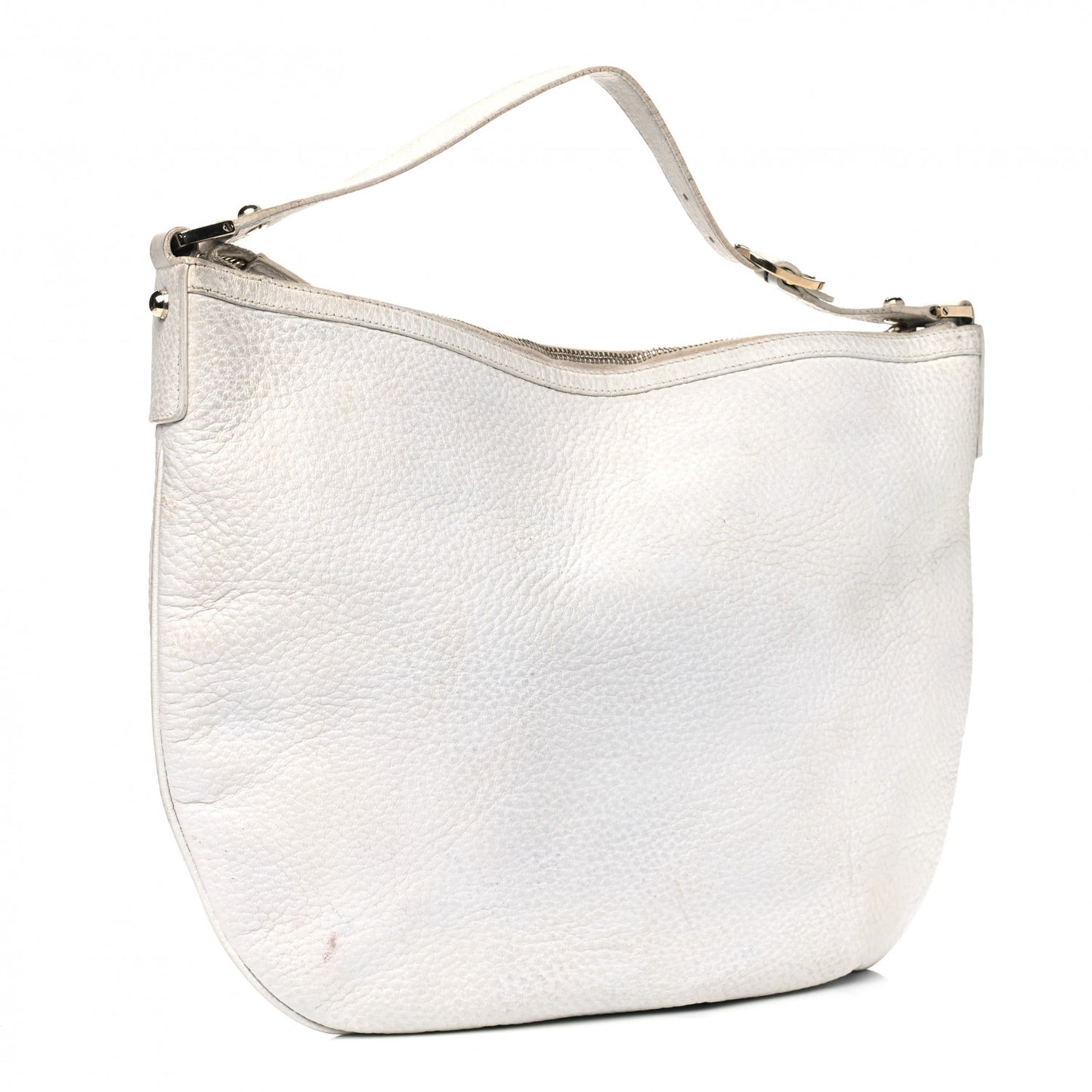 Calfskin Web Blondie Hobo White