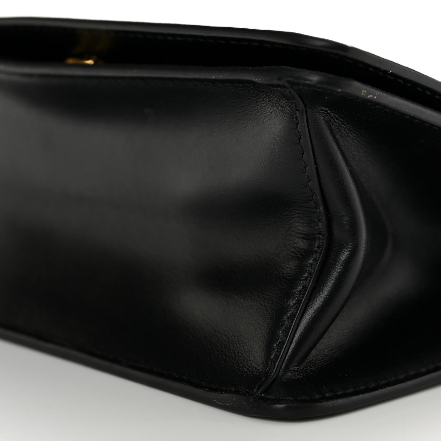 Saffiano Chain Shoulder Bag Black