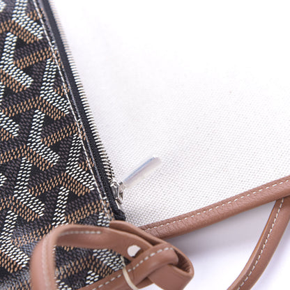 Goyard Goyardine Plumet Wallet Clutch Black Gold 9 of 10