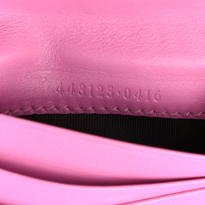 Gucci Calfskin Matelasse GG Marmont Card Case Candy Mousse 7 of 7