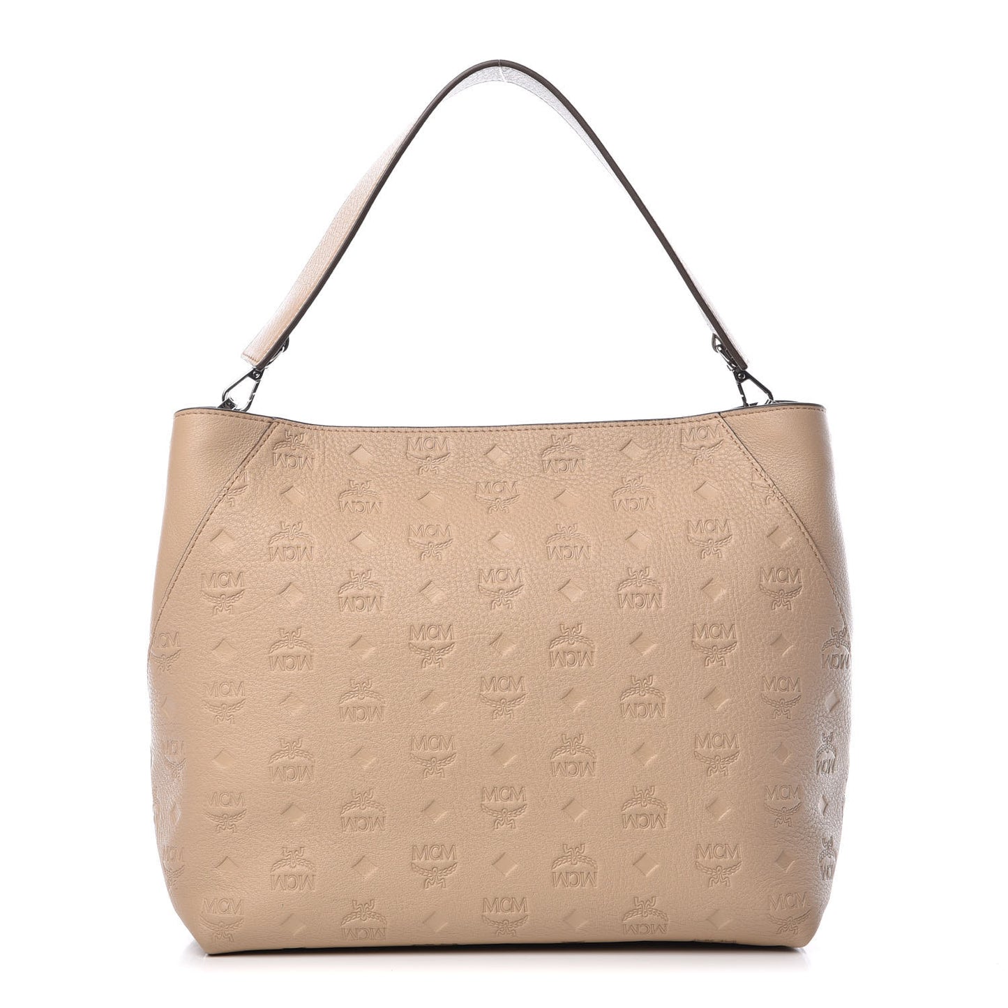 Grained Calfskin Medium Klara Hobo New Beige