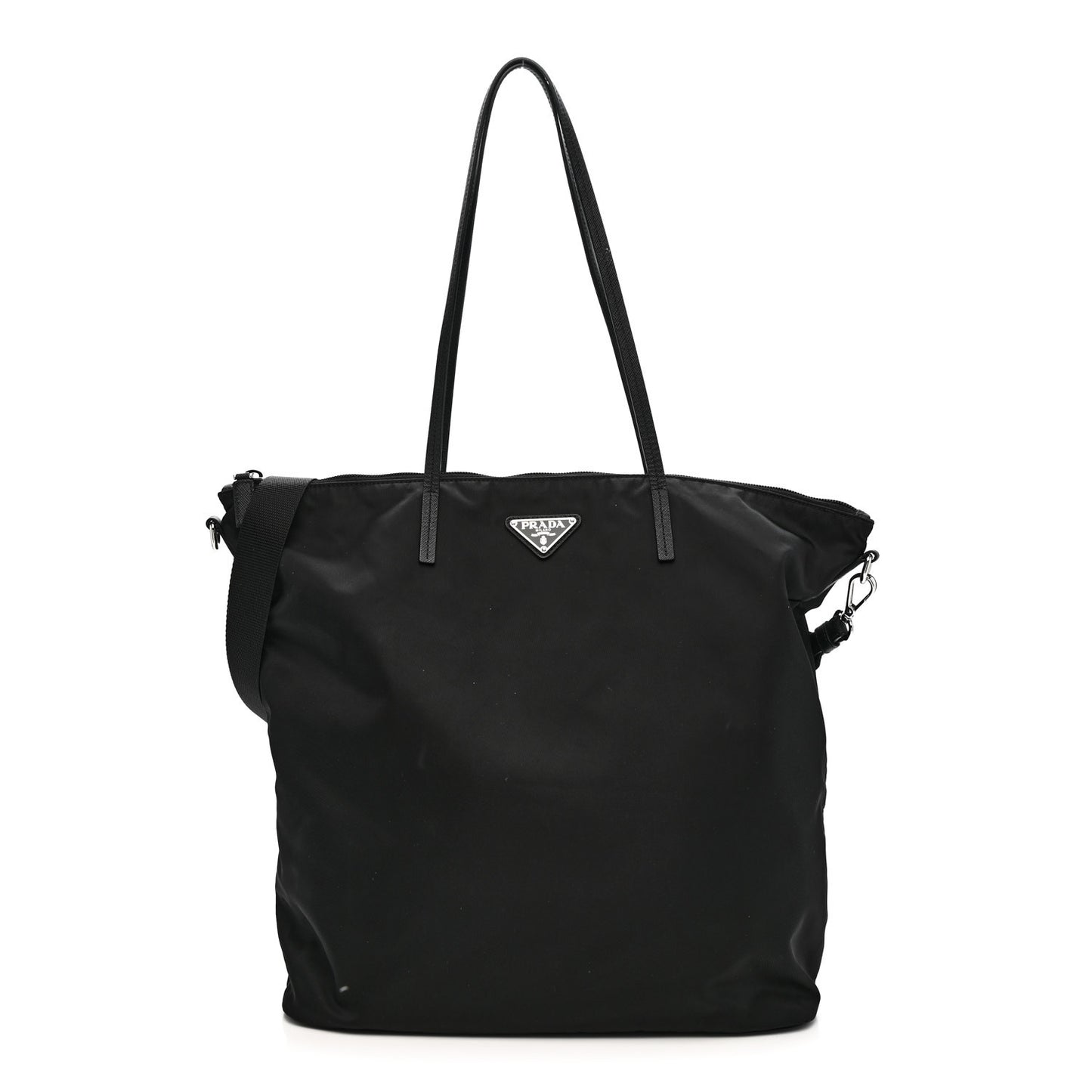 Tessuto Nylon Saffiano Tote Black