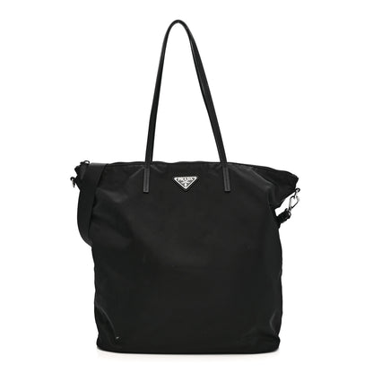 Prada Tessuto Nylon Saffiano Tote Black 1 of 10