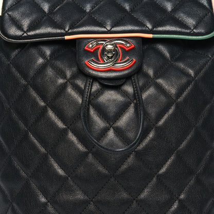 Chanel Lambskin Quilted Small Cuba Urban Spirit Backpack Black 8 of 13