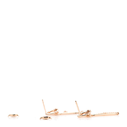 Hermes 18K Rose Gold Echappee Earrings 3 of 5