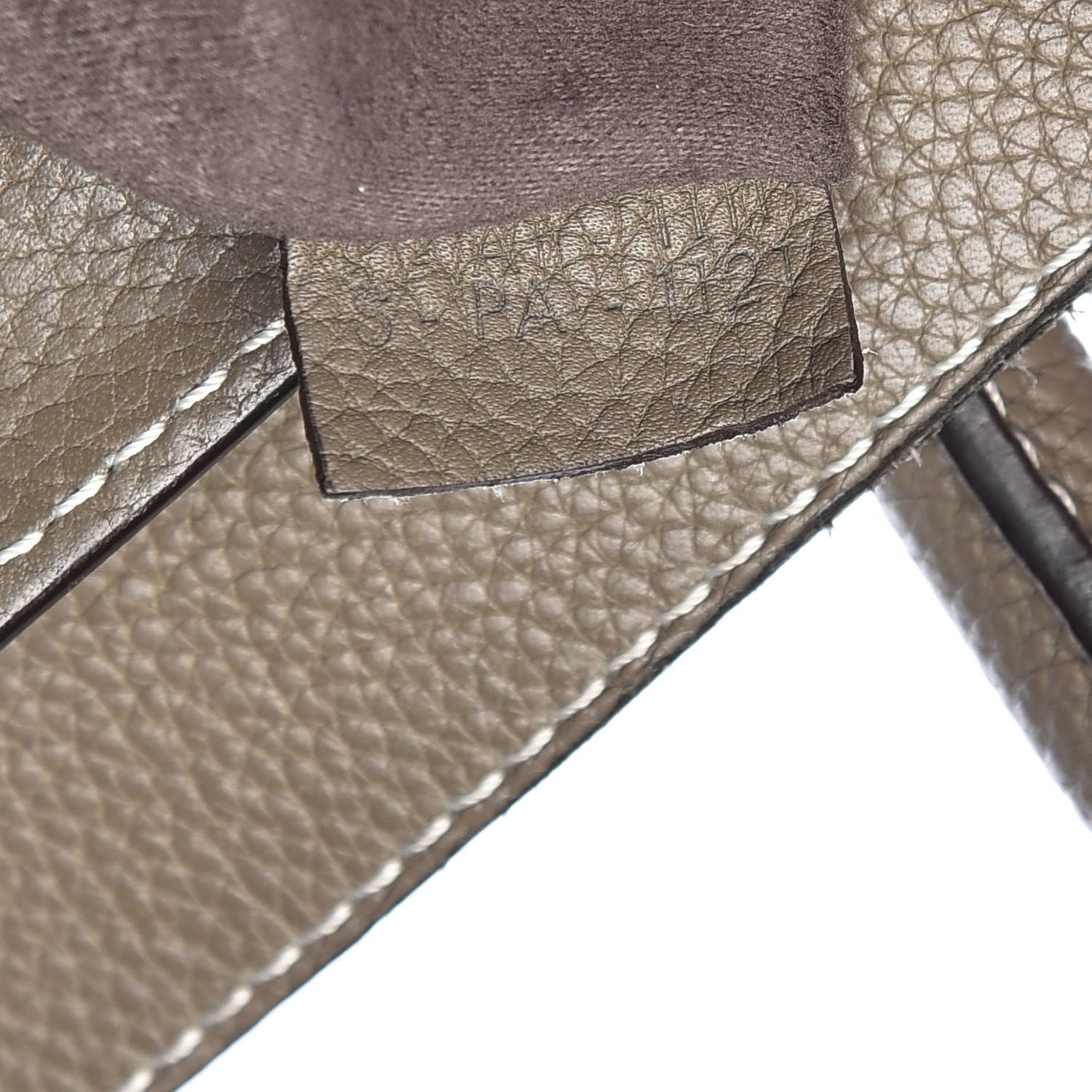 Celine Drummed Calfskin Mini Luggage Souris 7 of 18