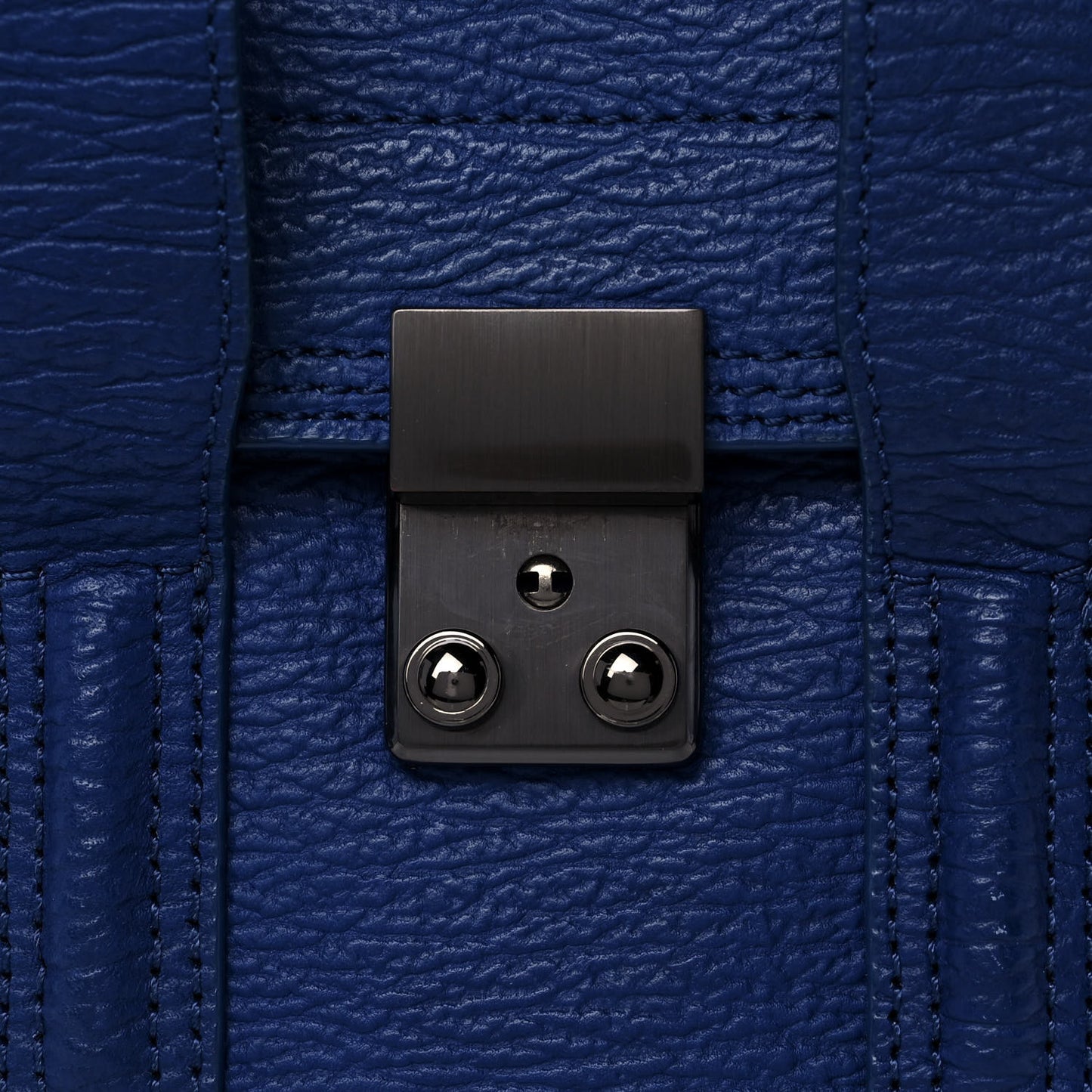 Textured Calfskin Mini Pashli Satchel Cobalt