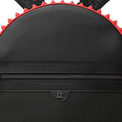 Christian Louboutin Calfskin Nylon Backparis Spiked Backpack Black 7 of 10