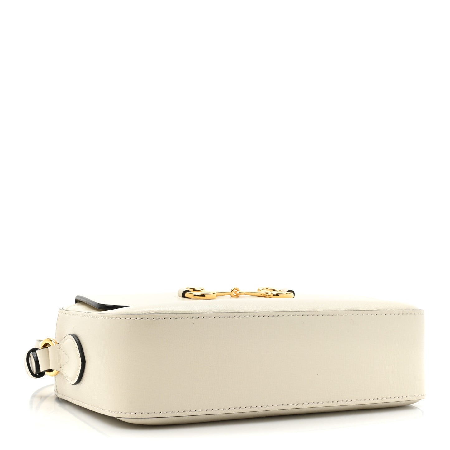 Azalea Calfskin Small Horsebit 1955 Shoulder Bag Mystic White