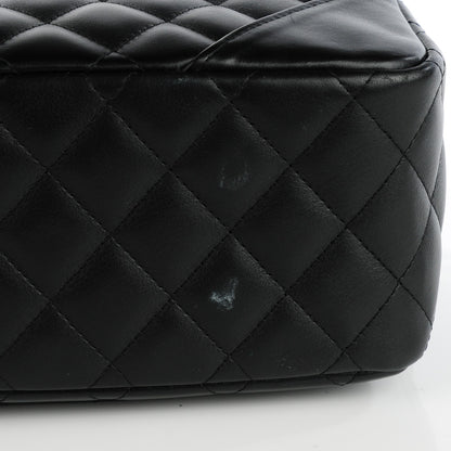 Chanel Calfskin Quilted Small Cambon Bowler Black White 4 of 8