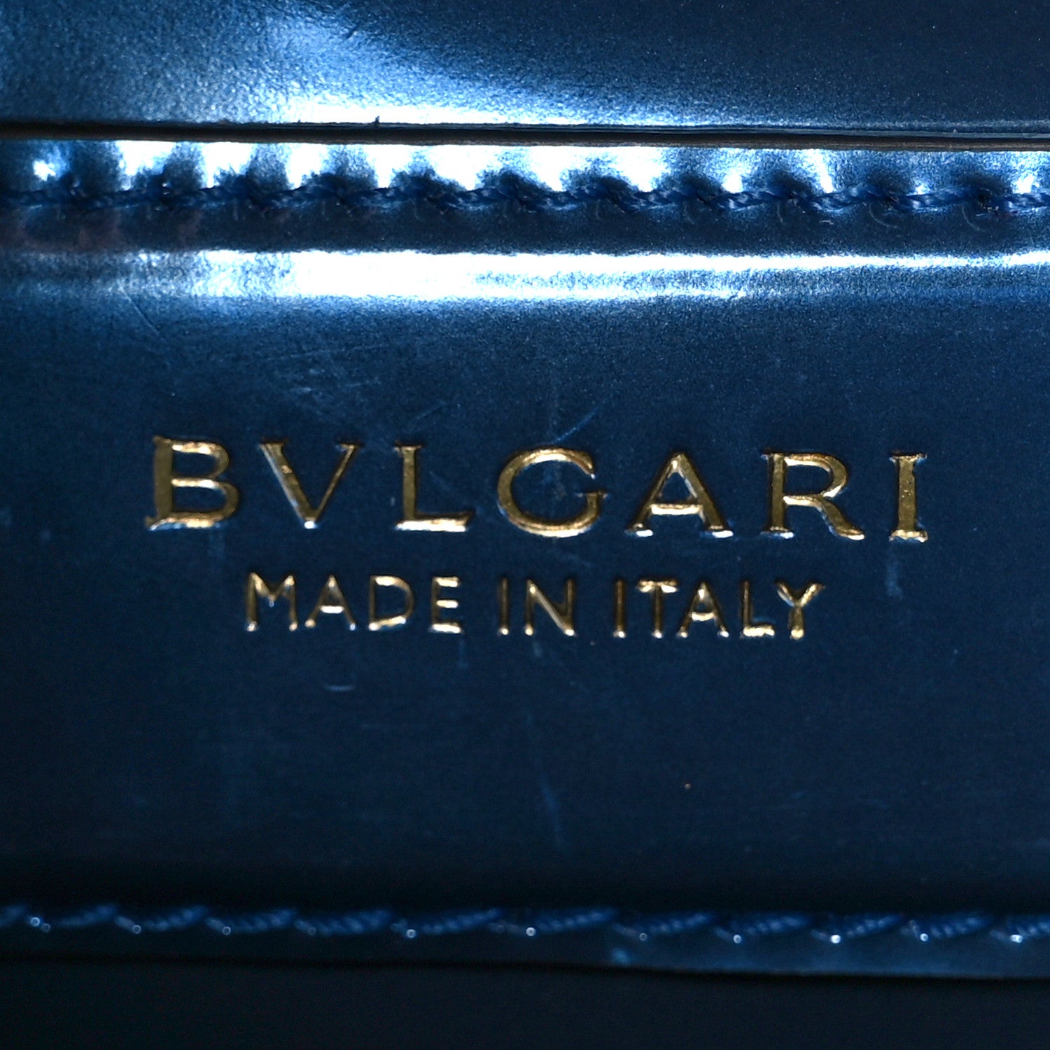 Bulgari Metallic Calfskin Small Serpenti Forever Snake Strap Crossbody Bag Blue 7 of 12