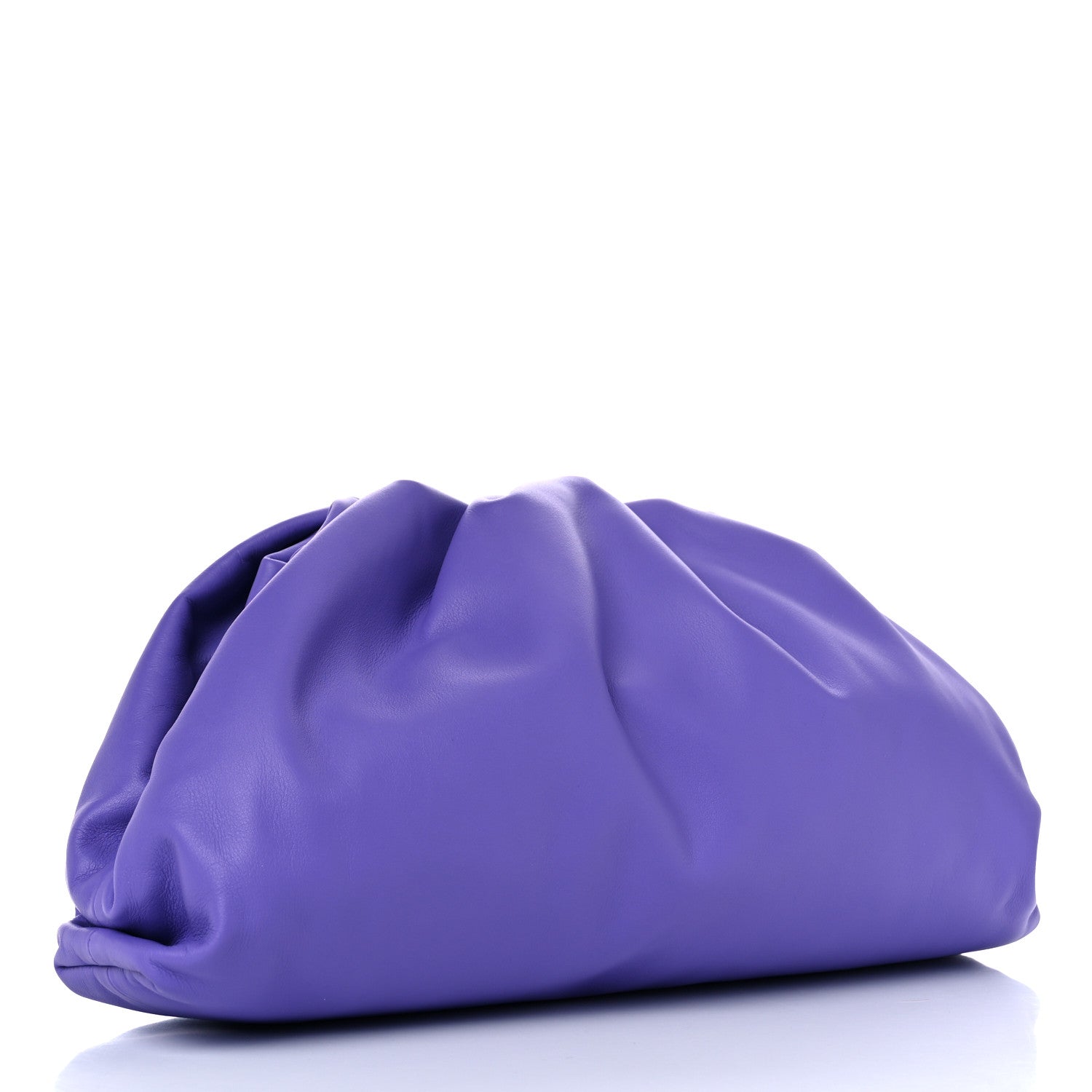 Bottega Veneta Smooth Butter Calf The Pouch Oversized Clutch Purple 3 of 9