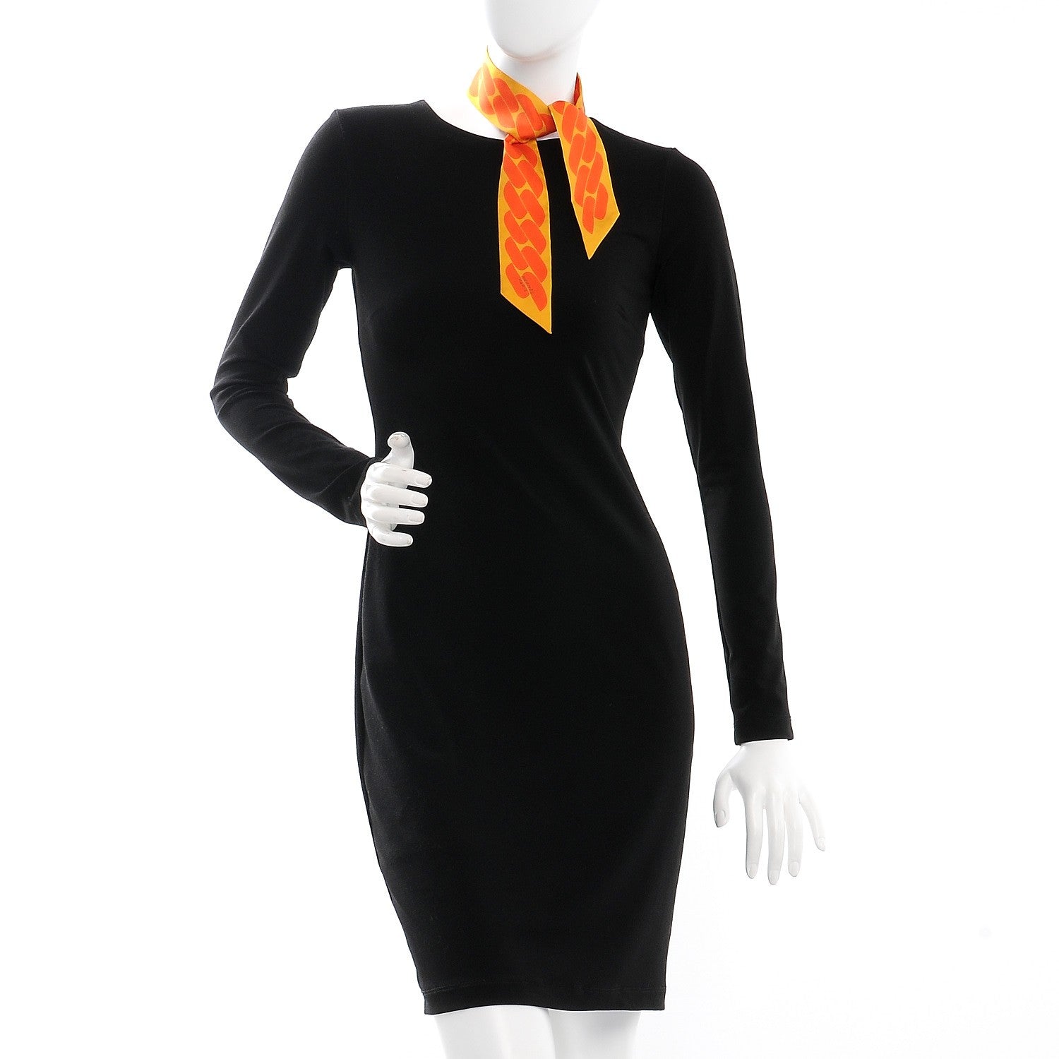 Hermes Silk Clic C'est Noue Twilly Jaune d'Or Orange 2 of 4