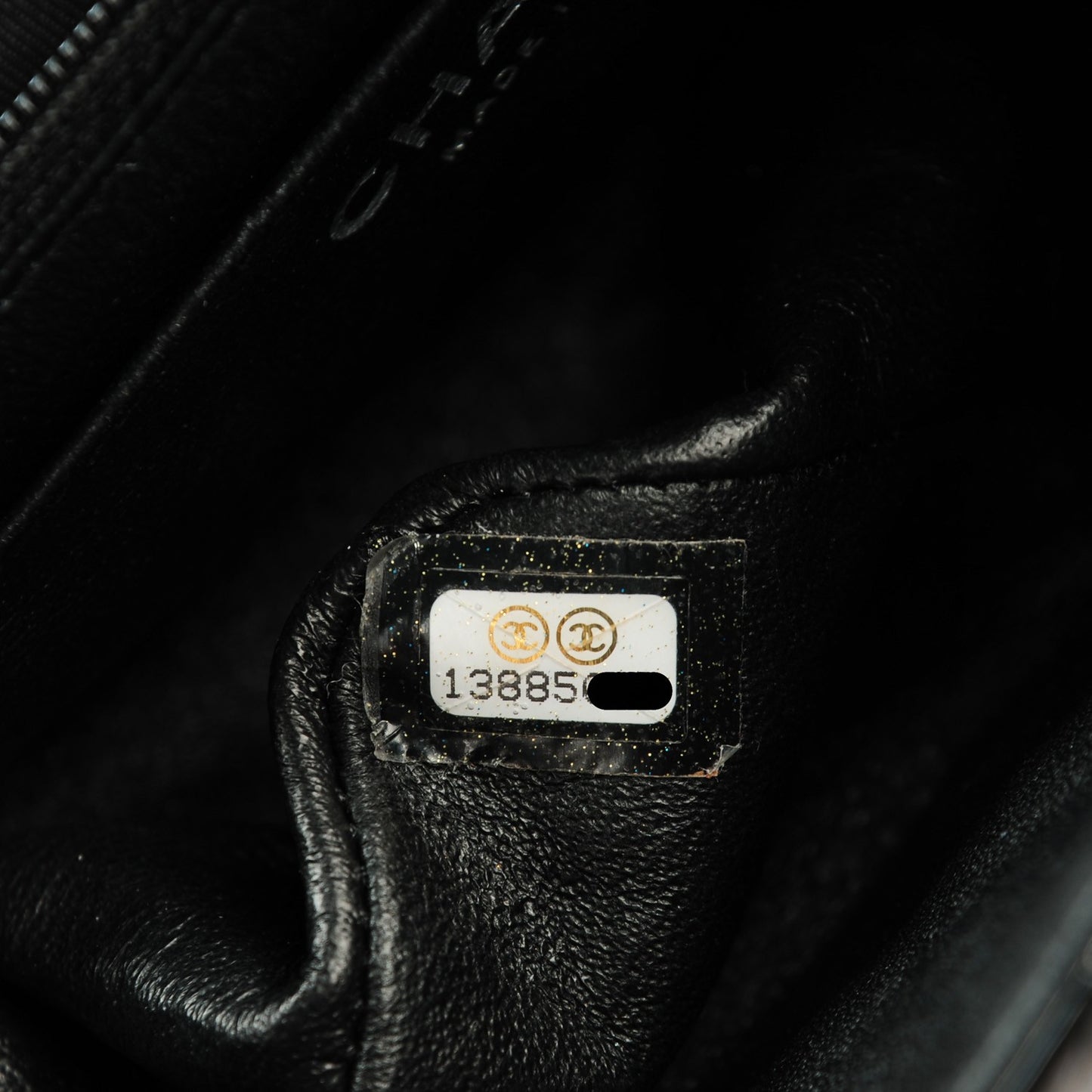 Patent Calfskin Quilted Mini Square Flap Black