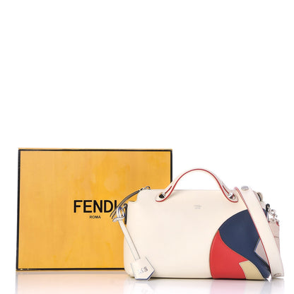 Fendi Vitello Dolce Marquetry Medium By The Way Boston Bag White Multicolor 11 of 11
