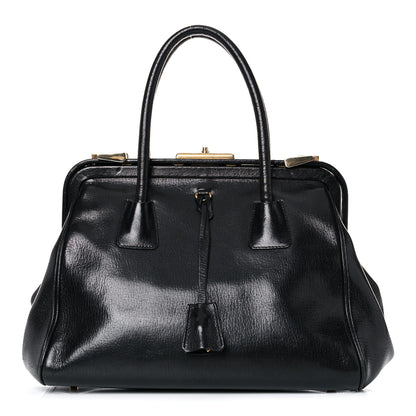 Prada Goatskin Cerniera Doctor Bag Black 1 of 42