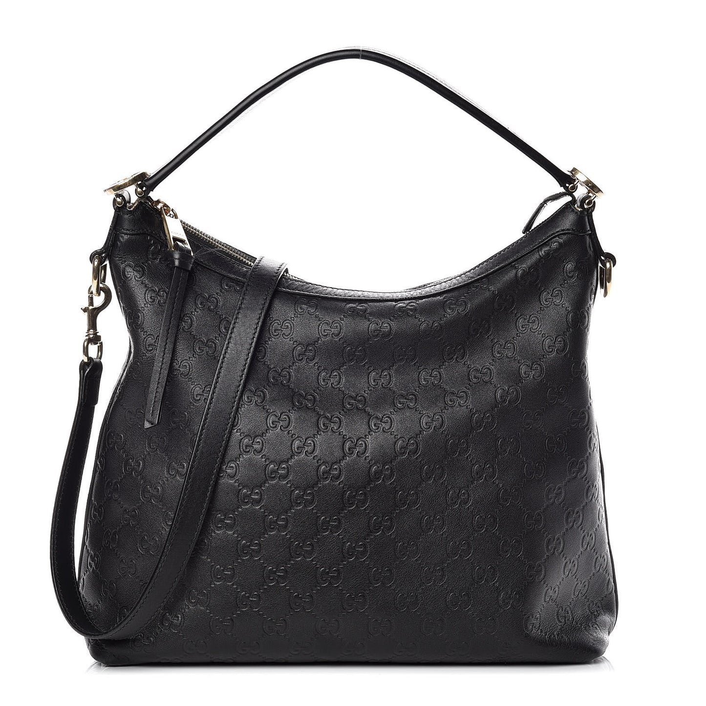 Guccissima Small Miss GG Hobo Black