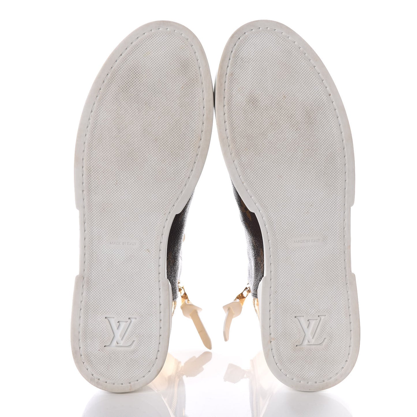 Patent Monogram Stellar Sneaker Boots 37.5 Gold