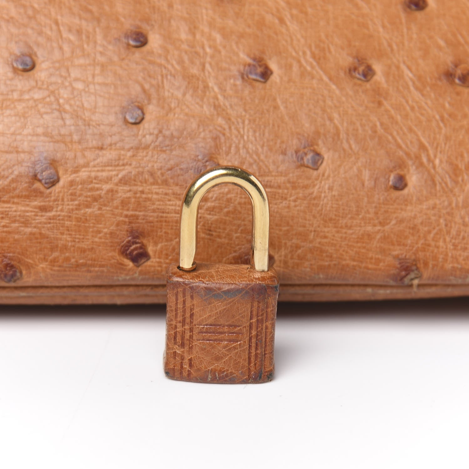 Hermes Ostrich Birkin 30 Gold 9 of 28