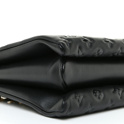 Louis Vuitton Lambskin Embossed Monogram Coussin MM Black 7 of 11
