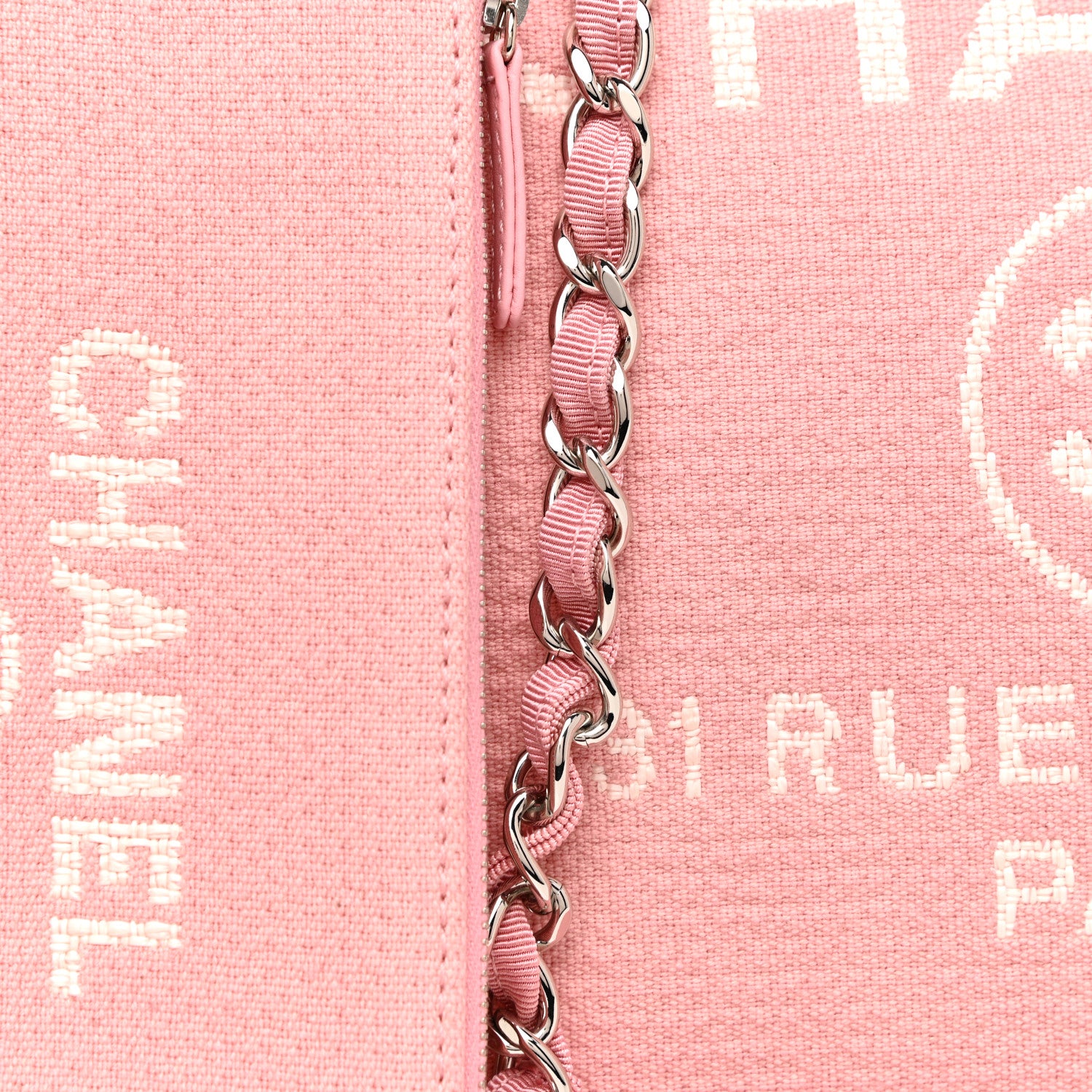 Chanel Mixed Fibers Medium Deauville Tote Pink 8 of 10