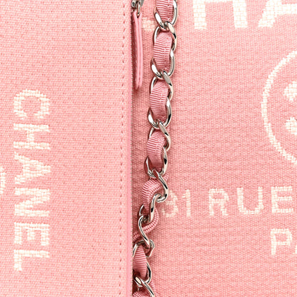 Chanel Mixed Fibers Medium Deauville Tote Pink 8 of 10