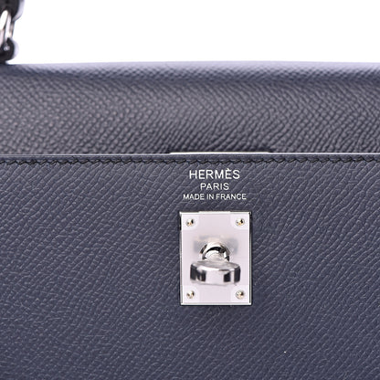 Hermes Epsom Kelly Sellier 25 Bleu Indigo 8 of 32