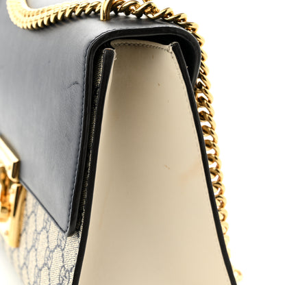 Gucci GG Supreme Monogram Calfskin Medium Padlock Shoulder Bag Beige Blue Mystic White Hibiscus Red 13 of 13