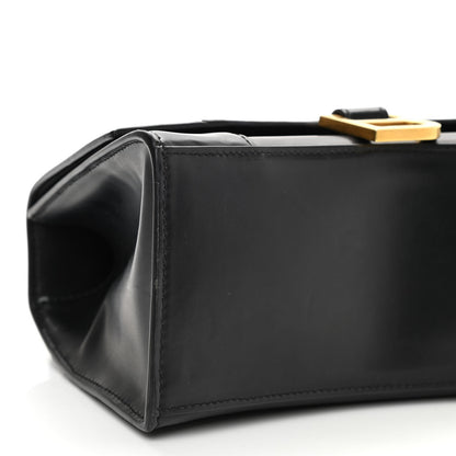 Balenciaga Shiny Box Calfskin Small Hourglass Top Handle Bag Black 8 of 10