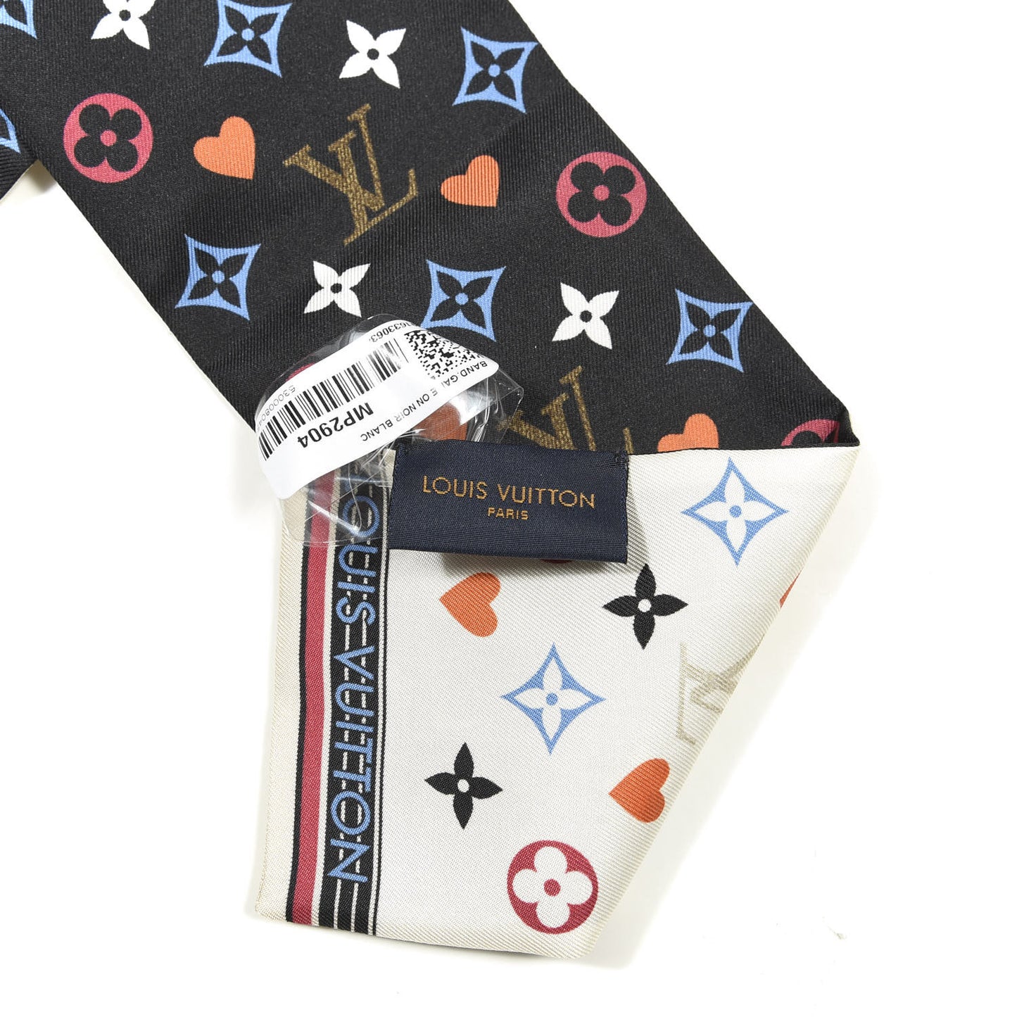 Silk Game On Bandeau Black White